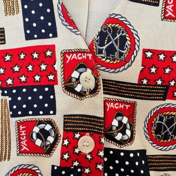 Talbots Nautical Quirky Vest | US M - Picture 4 of 6